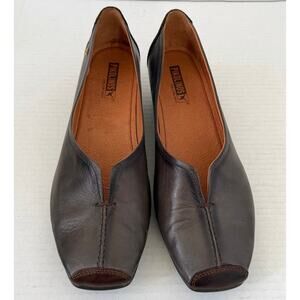 Women's Pikolinos Gray Brown Low Heel Shoe - Some Damage - See Pics.  Size 41